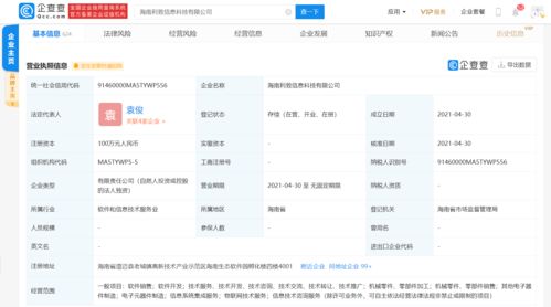 利扬芯片进军海南 百万元注册资本锚定信息系统集成新蓝海